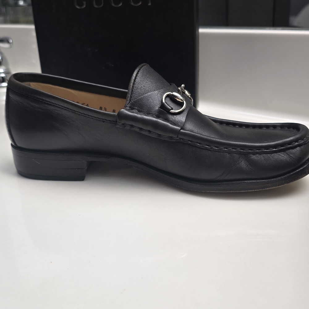 Gucci Women's Chocolate Brown Leather Horsebit Loafers